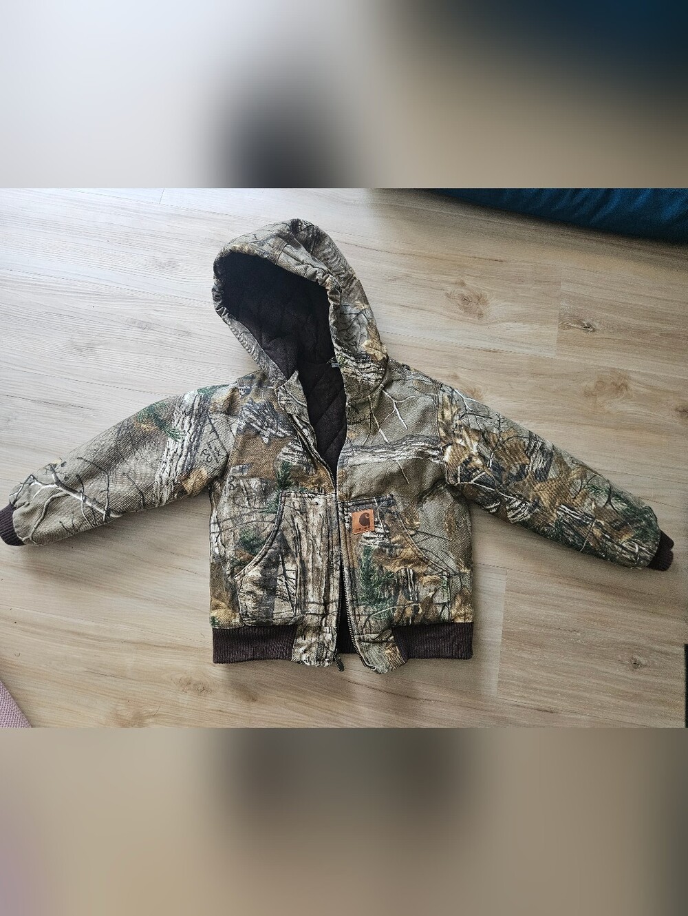 Carhartt Brown Quilted Lined Jacket Kids